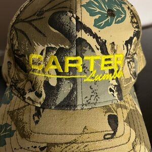 Carter Lumber Embroidered Camo Cap - Yellow Logo
